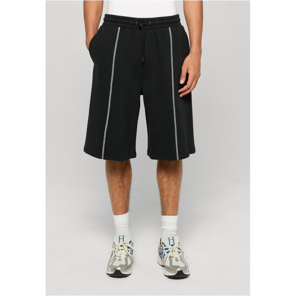 Urban Classics - Contrast Seam Peached Bermuda Pantalon court - Noir